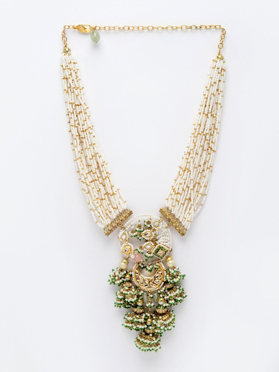 Gold Plated Kundan Embellished Necklace